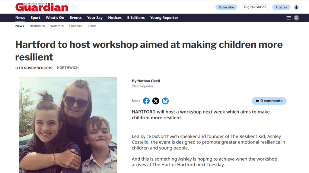 Northwich Guardian feature